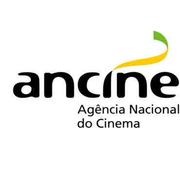 Logo da Ancine com os escritos: Ancine Agência Nacional de Cinema